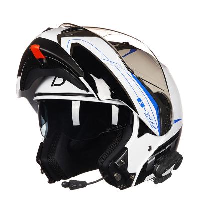 China New Sales Flip Up Sun Shield Affordable Lens Motorcycle Helmet EEC Safe Motorbike Helmet Double Racing Helmets B700 for sale