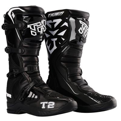 China Wholesale T2 Motocross Motorcycle Riding Boots Motorcycle Shoes Anti-UV Long Racing Inclined Knee High Boots MTB Boots For Men for sale