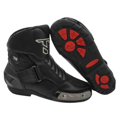 中国 Deodorization Four Seasons Motorcycle Riding Boots Men's Road Riding Leather Shoes Cushioning Motorcycle Equipment Designer Custom Boots A1 販売のため