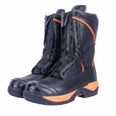 Chine Steel Toe Firefighter Boots Fire Resistant Anti-Tear Rescue Safety Shoes Anti-Static Flame Retardant Anti-Static Boots à vendre