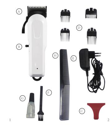 China Low Noise High Quality Professional Manufacture Selling Salon Hair Trimmers Low Noise Well for sale