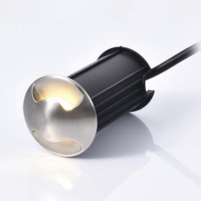 China Outdoor Garden Stainless Steel Round 3W 9W 12W Power LED Guide Lights Underground Garden Inground Wall Light for sale