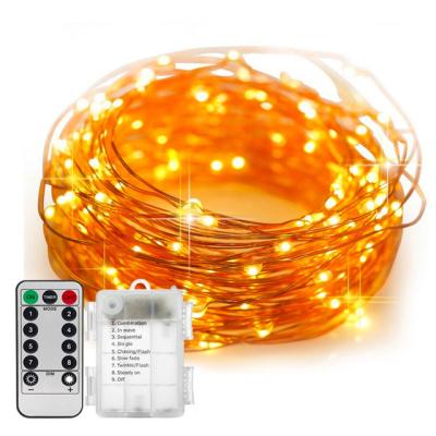 China 3AA Battery Christmas Decorative LED Copper Wire String Fairy Light for sale