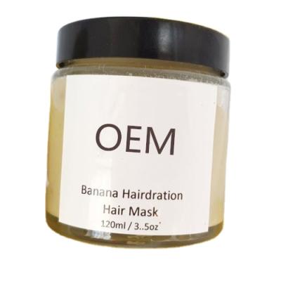 China Deeply Nourish Private Label Banana Hair Spa Mask Hair Care Natural Nourishing Hair Mask for sale