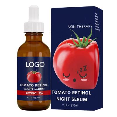 China Dark Circles Private Label Skin Care Serum Vitamin A and Tomato Natural Anti Aging Night Serum for sale