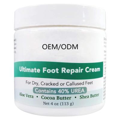 China Private Label 40% Urea Foot Cream Moisturizing Natural Ultimate Foot Repair Cream Intensive Cracked Heel Foot Repair Cream for sale