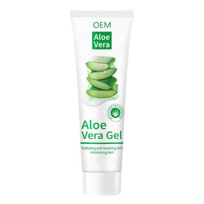 China Moisturizer OEM Cold Pressed Ultra Aloe Vera Gel Skin Hydration Soothing Gel For Face Body After Sun Care Aloe Gel for sale