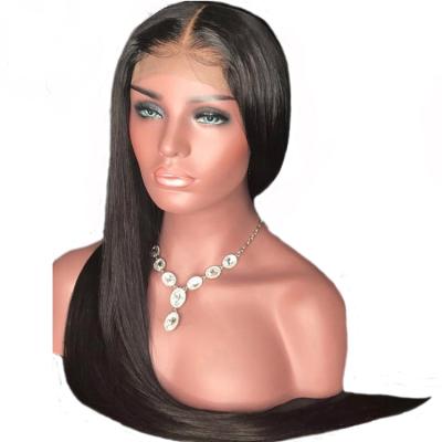 China Silky Straight Wave Brazilian Virgin Cuticle Aligned Double Body Pulled Straight Wave 360 ​​Headband Lace Front Hair Wigs for sale