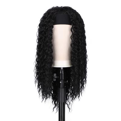 China Cheap Black FRENCH Color Synthetic Wigs High Temperature Deep Wave Curly Long Wigs For Black Women for sale