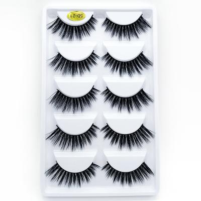 China High Quality Custom Made Glitter Long Natural 5D Mink Fur Fluffy Eyelashes OEM High Density Bushy Eyelash for sale