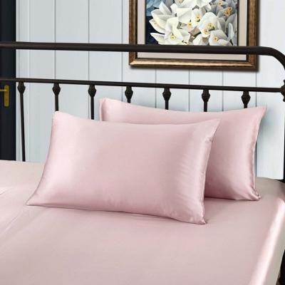 China Momme Anti-static Pure Natural Silk Satin 100% Pure Natural Silk Satin Pillowcase Pillowcase 100% Silk Mulberry Color for sale