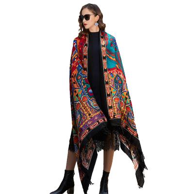 China Soft Soft Feeling Customize Wool Cashmere Ponhofle Shawl Pakistan Wool Kashmir Pashmina Scarf for sale