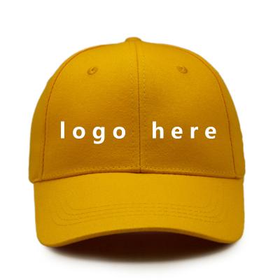 China JOINT Yellow Blank Embroidery Baseball Cap Men's Quick Shipping Jane Hats Custom Logo Hat for sale