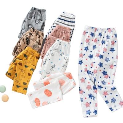 China Autumn Cotton Sleep Bottoms Thermal Children's Underwear Kids Girls Single Leg Warmers QUICK DRY Long Pants Girls Sleep Pajamas for sale