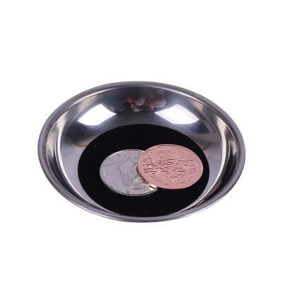 China Easy To Make Coin Penetration Quality Magic Stretch Coins Through Cup Glass Bottom In Cup Black Hole Magic Tricks Props Illusion for sale