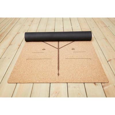 China Cork Vegan Yoga Mat Tropical Non-Slip Rubber 183x61cm Customized Natural Eco Friendly & Custom Size Custom Designs Yoga & Pilate CN; JIA for sale