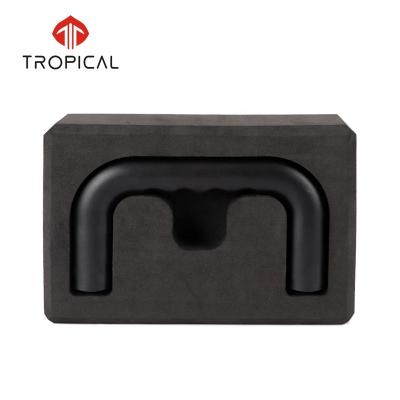 China Yoga Exercises Home Fitness Exercise Pump Rack Detachable Handle Eco Eva Yoga Block For Strength Training for sale