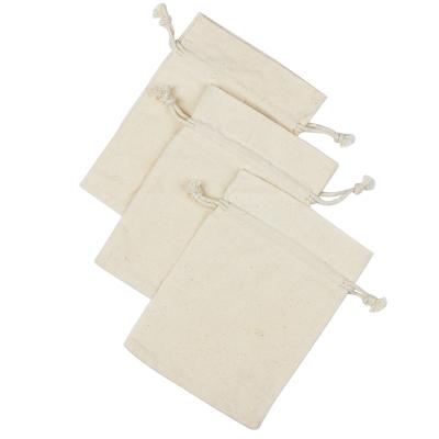 China Wholesale Drawsting Natural Jute Drawstring Pouch Packaging Gift Bag Logo Printed Jewelry Bread Cotton Canvas Bag for sale