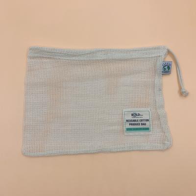 China New Design Mesh Color Half Drawstring Half Drawstring Cotton Reusable Bags No Mesh Solid Eco Friendly Organic Natural Waste for sale