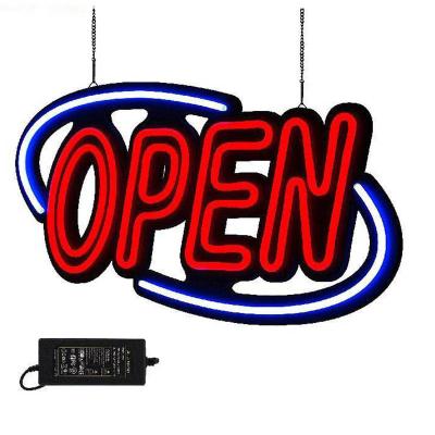 China Other Store Open LED Neon Sign Parlor Shop Display Board Business Mall Window Door Hanging Decor Letter Sign for sale