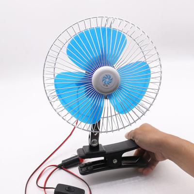 China China Factory Wholesale New Metal Plastic Top Selling 8 Inch 12v 24v Auto Car Fan Metal Truck Fans With Plastic Half Guard for sale