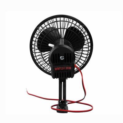 China Amazon Hot Sale 12V 24V Metal Plastic Car Fans With Clip for sale