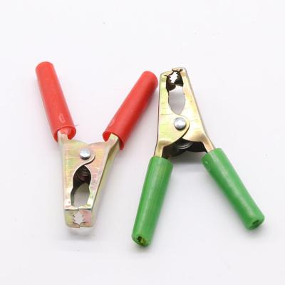 China 12v 24v Wholesale Fixed Clip Types Battery Clips Alligator Clamps Crocodile Clip for sale