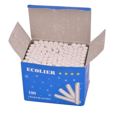 China dustless white 100 pcs oem customized high quality chalk foreign popular africa chalk 0.9x0.8cm/customized for sale