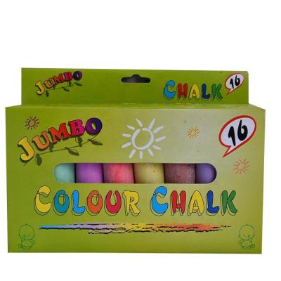 China Colorful School Supplies Water Dustless Chalk For Blackboard Box Set Jumbo Pack 12Pcs 15pcs Paper 10.5x2.5x2.2 Large Color for sale