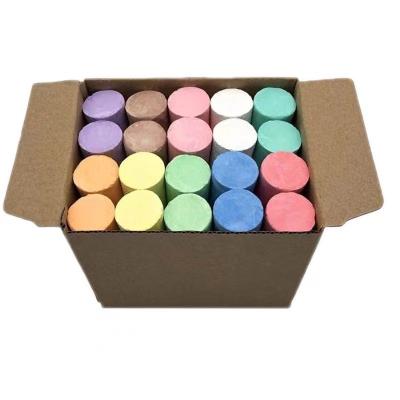 China 20 Pcs PP Drum Kids School Sidewalk Packing High Quality Blackboard Non-Dusty Colorful Elephant Chalk OEM 10.5*2.5*2.2CM for sale