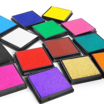 China 4x4cm Couples Children's Puzzle Children's Puzzle Finger Paint Color DIY Finger Paint Hand Count Stamp Pad Pad Pad for sale