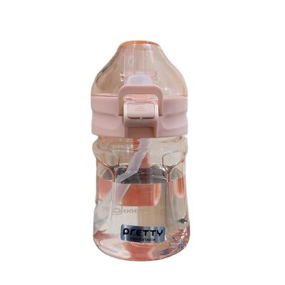 China Low Price Sustainable Fashion Transparent Plastic Water Bottles With Custom Logo for sale