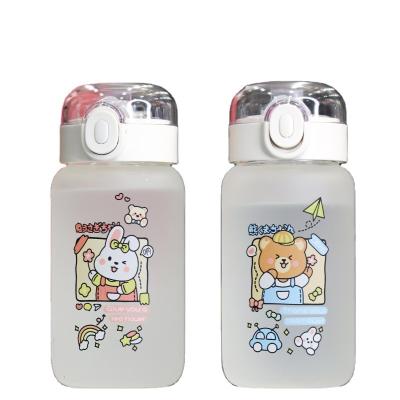 China Viable Designer China Custom Reusable Leak Proof Big Glass Water Bottle for sale