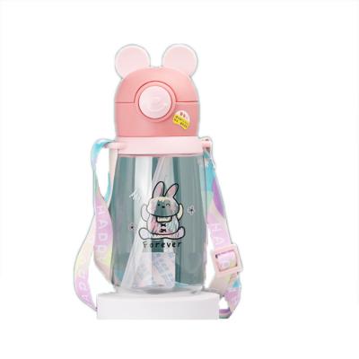 China Viable Unique Cute Kids Antler Cartoon Design Clear Clear Plastic Water Bottles for sale