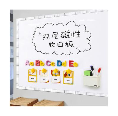 China Premium Quality Flexible Dry Erase Iron Back Magnetic Erase Whiteboard Stickers Magnetic Whiteboard Stickers For Home Office School for sale