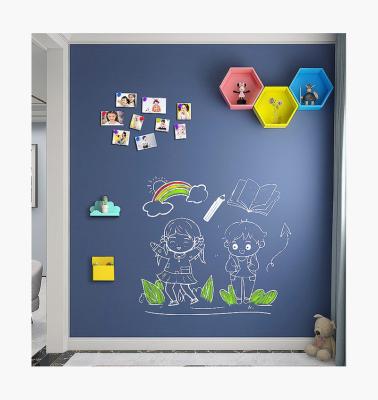 China Easy Flexible Back Erase Wall Message Gray Chalk Board Wet Erase Magnetic Drawing Study Sticker Iron For Home Office School for sale