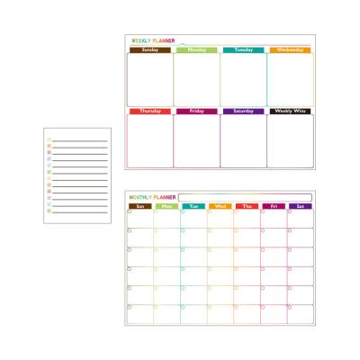 China Super Easy Erase Flexible Erase Planner Magnetic Dry Clean Behavior Chart for Kitchen Fridge for sale