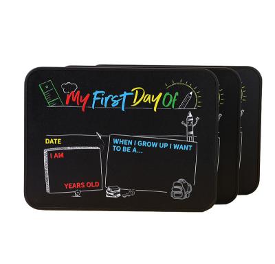 China Thin Thick Soft See Thin Thick Back To School First And Last Day Wet Erase Magnetic School Board for sale