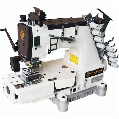 China 4 needle multi needle double chain stitch sewing machine with direct drive cylinder bed and 4 motor for sale