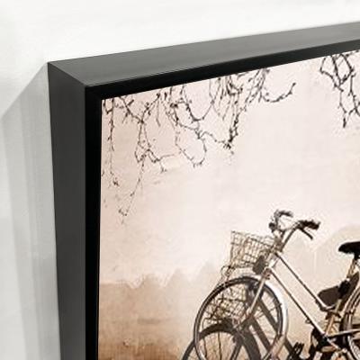 China All Best Selling Glass Art Retro Bicycle Environmental Materials Art Prints Canvas Oil Painting Acrylic Wall Picture For Hotel Office Wall Home Decor for sale