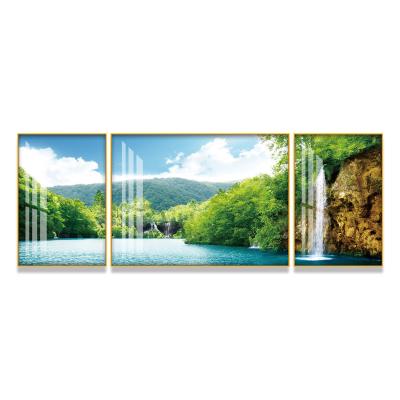 China All Materials Environmental Factory HD Direct Canvas Landscape Acrylic Wall Art Home Decor Poster Framed Painting Nordic Decoration For Hospital for sale