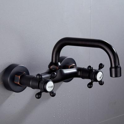 China Thermostatic Faucets OEM Customized Logo Factory Price Wall Mounted Griferias Kitchen Faucet Grifo Brass Mixer Tap for sale