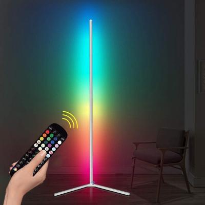 China Corner Light Modern Dimmable RGB Colorful Led Stand Light Floor Lamps With Home Decorative for sale