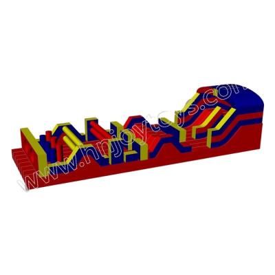 China Professional Outdoor Playground Kids Bouncing Inflatable Game Bounce House For Party Commercial Obstacle Course PVC for sale