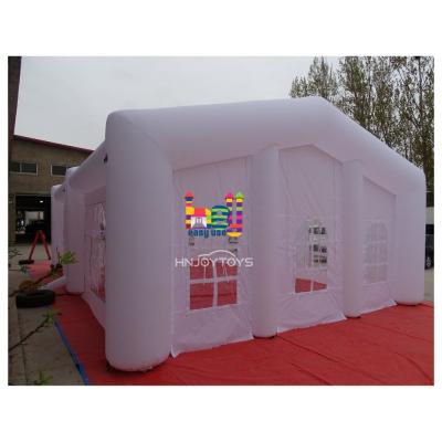 China Inflatable Tent Wedding Inflatable Leisure Trade Show Party Tent With Led Light for sale