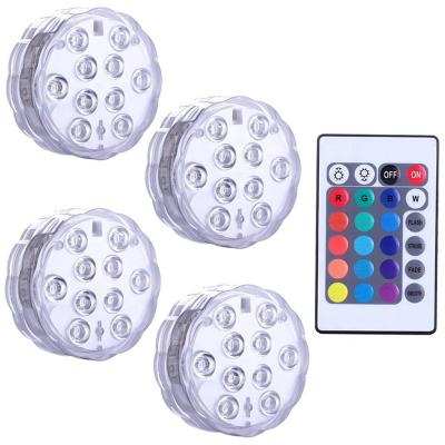 China Submersible Garden RGB Light with Remote Control IP68 Waterproof LED Underwater Lights Pile Up Decorative Aquarium Pool Lamps for sale