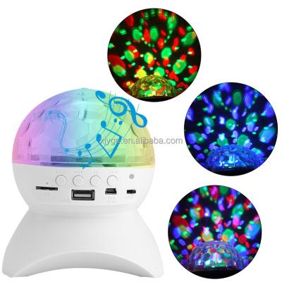 China Wireless Home LED Disco Ball Light with MP3 Player Speaker DJ Prom Party Music Stage Lights USB Laser Projection Lamp Night Lights for sale