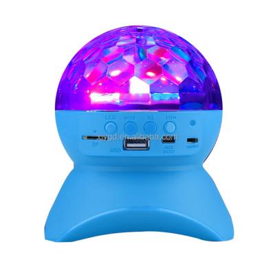 China LED Music Player Home Stage Lights 5V Wireless Disco Speaker Rotating Ball Light For KTV Party USB Laser Projector Night Lights Gift for sale