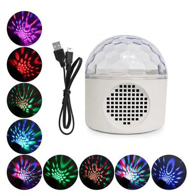 China Home Colorful Starry Sky Lamp USB RGB DJ Disco Party Music Speaker Music Projector Kids Wireless Rotating Night Light for sale