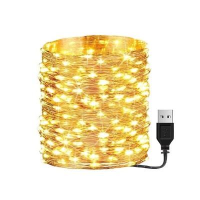 China USB LED String Lights USB LED String Lights 1/2/3/5/10m Decorations Indoor Waterproof Led Fairy Lamp for Party Wedding Holiday Christmas Tree Lights for sale